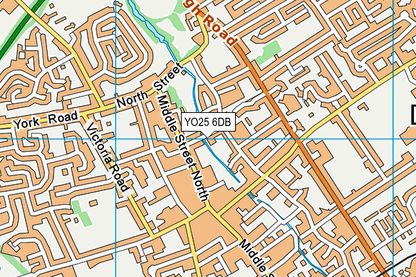 YO25 6DB map - OS VectorMap District (Ordnance Survey)