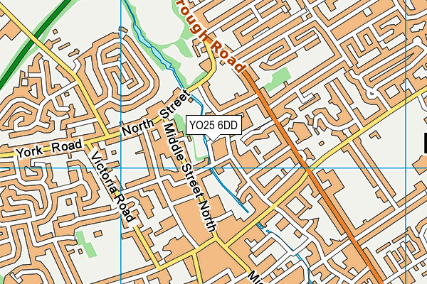 YO25 6DD map - OS VectorMap District (Ordnance Survey)