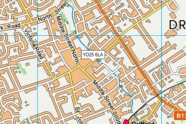 YO25 6LA map - OS VectorMap District (Ordnance Survey)