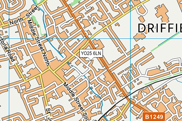 YO25 6LN map - OS VectorMap District (Ordnance Survey)