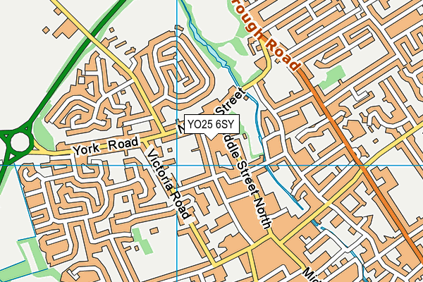 YO25 6SY map - OS VectorMap District (Ordnance Survey)
