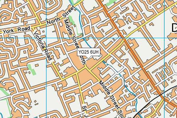 YO25 6UH map - OS VectorMap District (Ordnance Survey)