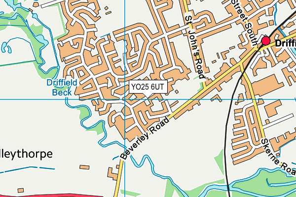 YO25 6UT map - OS VectorMap District (Ordnance Survey)