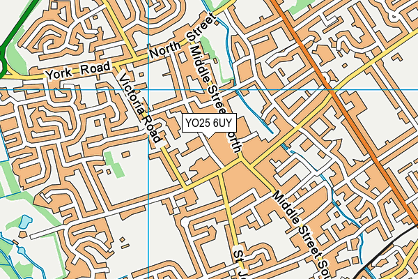 YO25 6UY map - OS VectorMap District (Ordnance Survey)