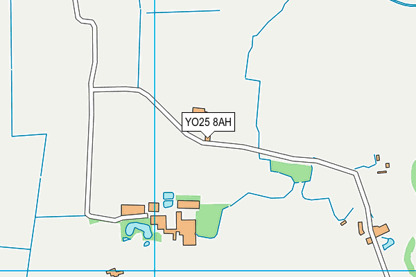 YO25 8AH map - OS VectorMap District (Ordnance Survey)
