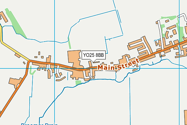 YO25 8BB map - OS VectorMap District (Ordnance Survey)