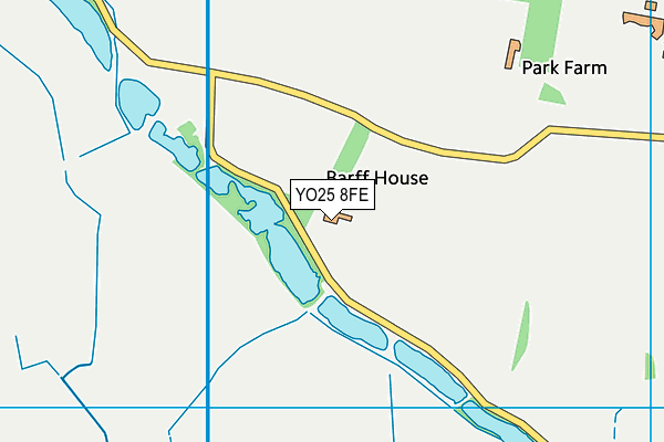 YO25 8FE map - OS VectorMap District (Ordnance Survey)