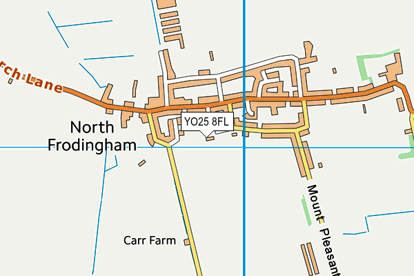 YO25 8FL map - OS VectorMap District (Ordnance Survey)