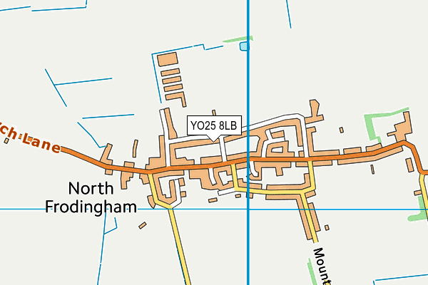 YO25 8LB map - OS VectorMap District (Ordnance Survey)
