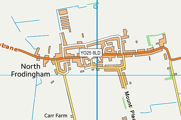 YO25 8LD map - OS VectorMap District (Ordnance Survey)