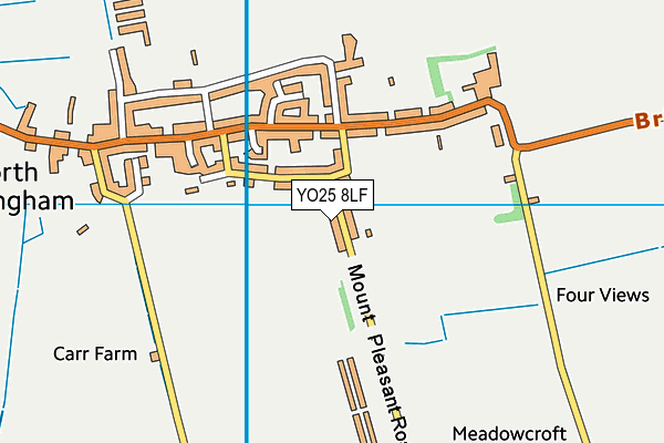 YO25 8LF map - OS VectorMap District (Ordnance Survey)