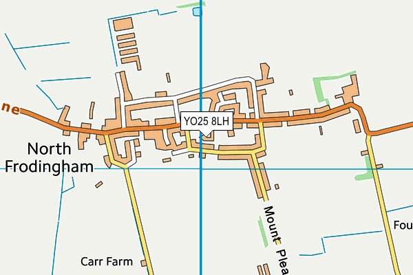 YO25 8LH map - OS VectorMap District (Ordnance Survey)