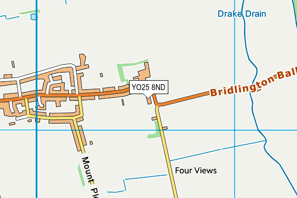 YO25 8ND map - OS VectorMap District (Ordnance Survey)