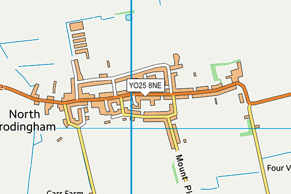 YO25 8NE map - OS VectorMap District (Ordnance Survey)