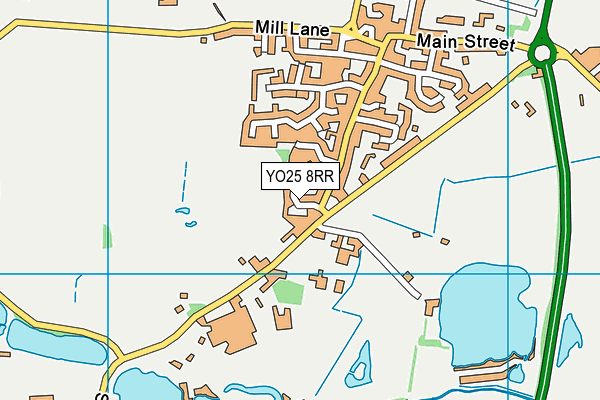 YO25 8RR map - OS VectorMap District (Ordnance Survey)