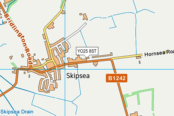Skipsea Primary School map (YO25 8ST) - OS VectorMap District (Ordnance Survey)