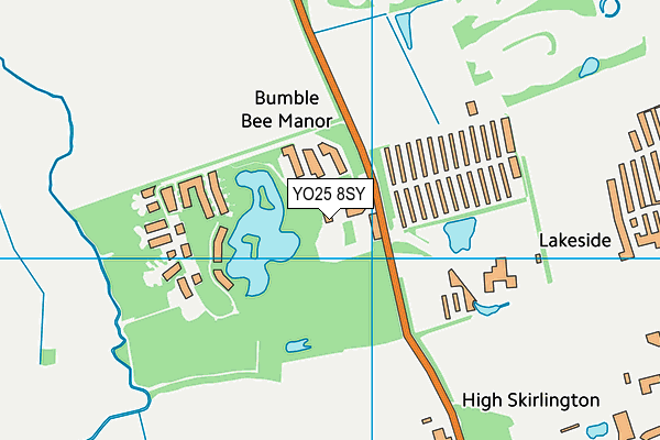 Far Grange Park map (YO25 8SY) - OS VectorMap District (Ordnance Survey)