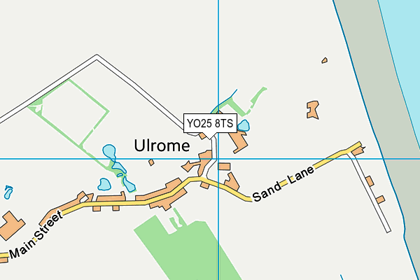 YO25 8TS map - OS VectorMap District (Ordnance Survey)