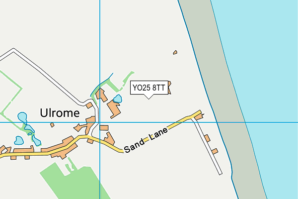 YO25 8TT map - OS VectorMap District (Ordnance Survey)