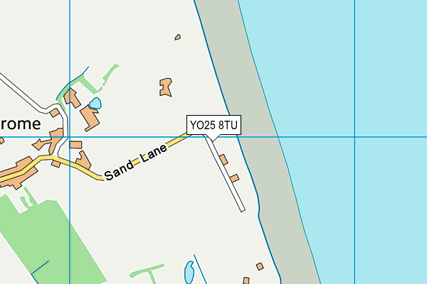 YO25 8TU map - OS VectorMap District (Ordnance Survey)