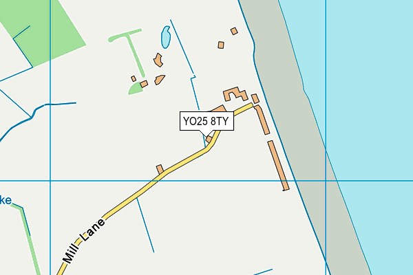 YO25 8TY map - OS VectorMap District (Ordnance Survey)