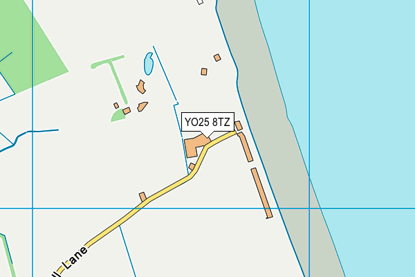 YO25 8TZ map - OS VectorMap District (Ordnance Survey)