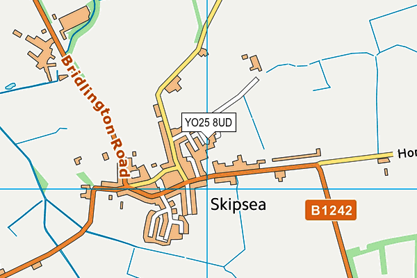 YO25 8UD map - OS VectorMap District (Ordnance Survey)