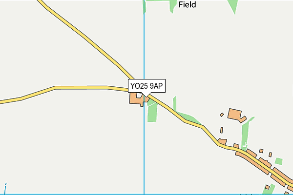 YO25 9AP map - OS VectorMap District (Ordnance Survey)