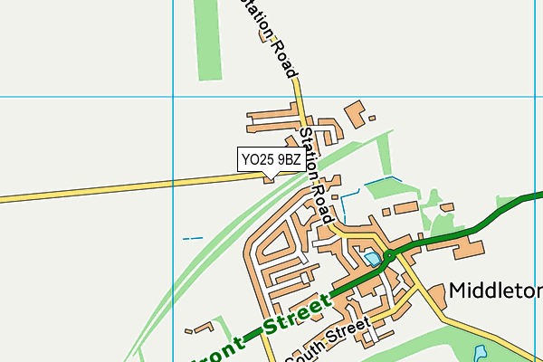 YO25 9BZ map - OS VectorMap District (Ordnance Survey)