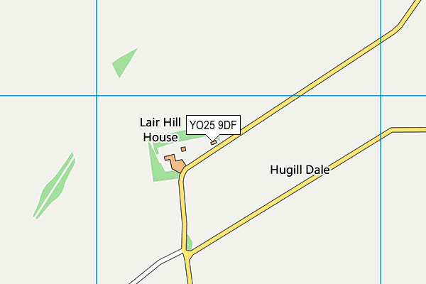 YO25 9DF map - OS VectorMap District (Ordnance Survey)