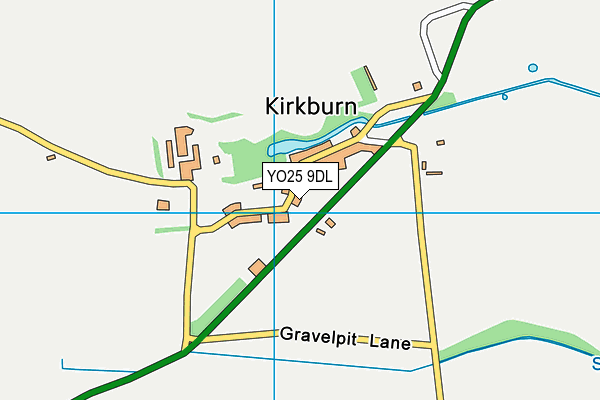 YO25 9DL map - OS VectorMap District (Ordnance Survey)