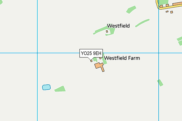 YO25 9EH map - OS VectorMap District (Ordnance Survey)