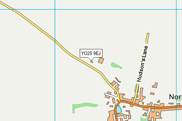 YO25 9EJ map - OS VectorMap District (Ordnance Survey)