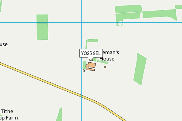 YO25 9EL map - OS VectorMap District (Ordnance Survey)