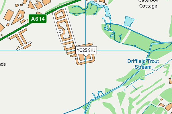 YO25 9HJ map - OS VectorMap District (Ordnance Survey)