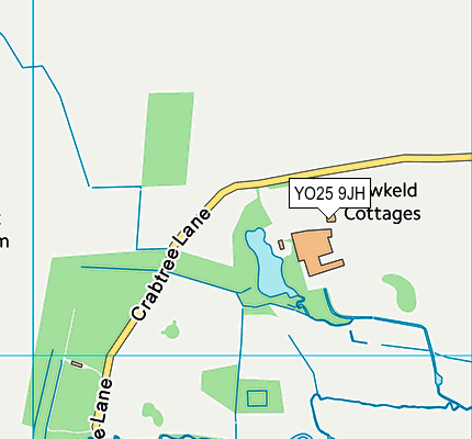 YO25 9JH map - OS VectorMap District (Ordnance Survey)