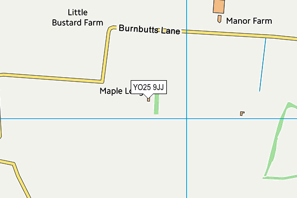 YO25 9JJ map - OS VectorMap District (Ordnance Survey)