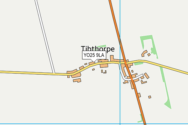 YO25 9LA map - OS VectorMap District (Ordnance Survey)