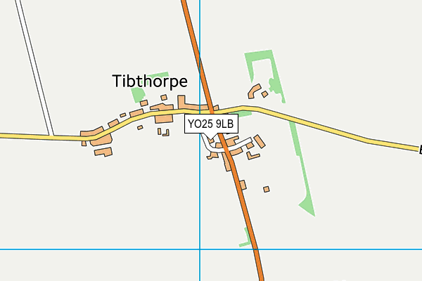 YO25 9LB map - OS VectorMap District (Ordnance Survey)