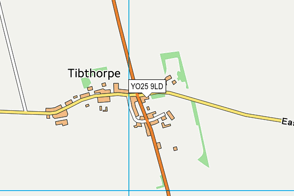 YO25 9LD map - OS VectorMap District (Ordnance Survey)