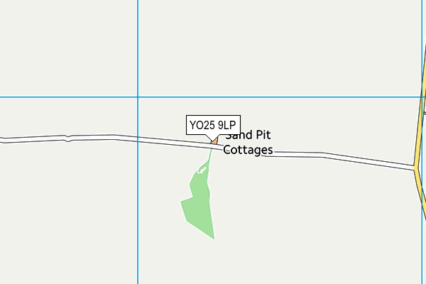 YO25 9LP map - OS VectorMap District (Ordnance Survey)