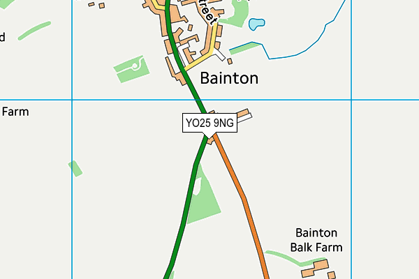 YO25 9NG map - OS VectorMap District (Ordnance Survey)