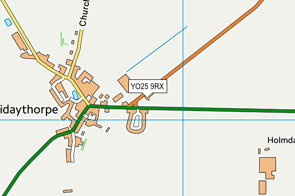 YO25 9RX map - OS VectorMap District (Ordnance Survey)