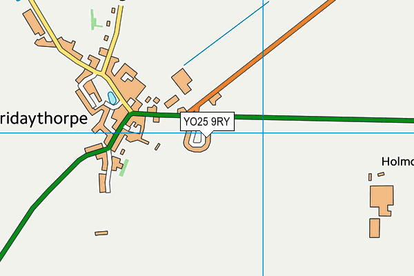 YO25 9RY map - OS VectorMap District (Ordnance Survey)