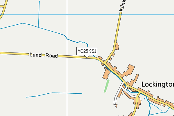 YO25 9SJ map - OS VectorMap District (Ordnance Survey)