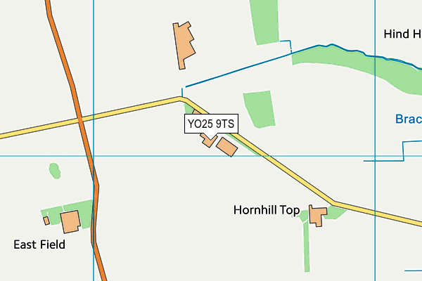 YO25 9TS map - OS VectorMap District (Ordnance Survey)