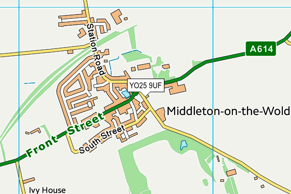 YO25 9UF map - OS VectorMap District (Ordnance Survey)