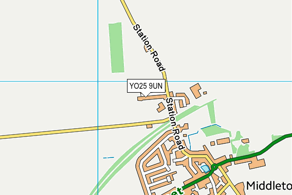 YO25 9UN map - OS VectorMap District (Ordnance Survey)