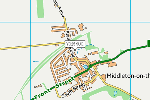 YO25 9UQ map - OS VectorMap District (Ordnance Survey)