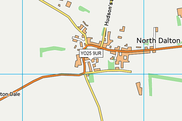 YO25 9UR map - OS VectorMap District (Ordnance Survey)